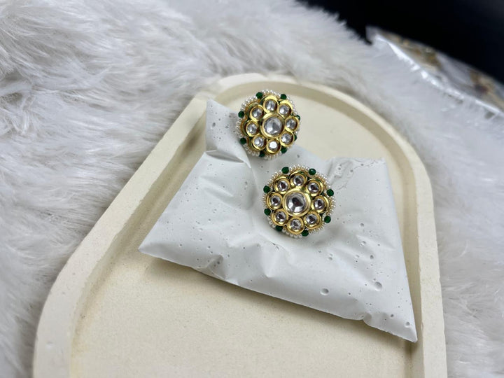 Beaded Kundan Flower Tops