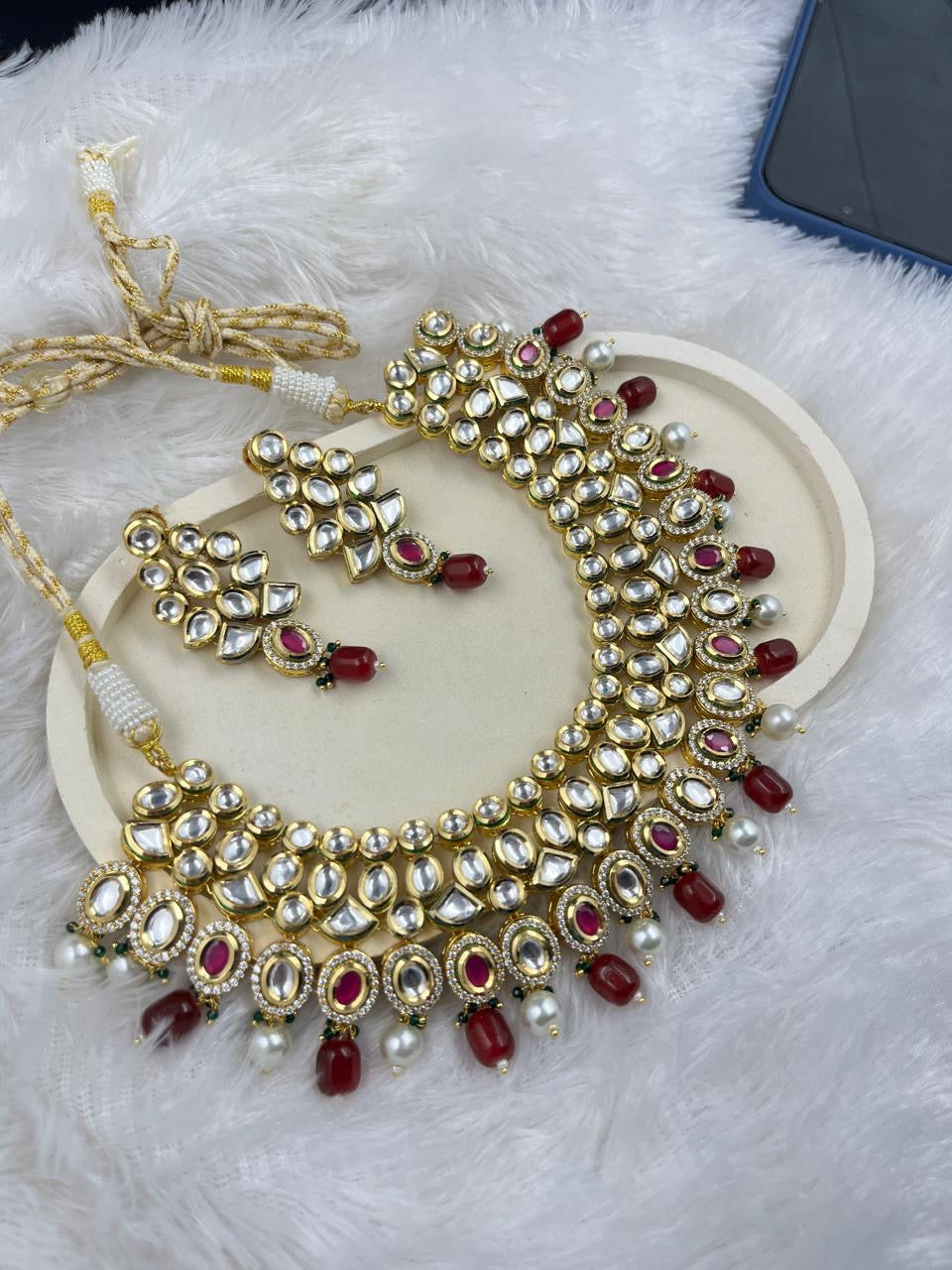 Designer Heavy Kundan Necklace Set