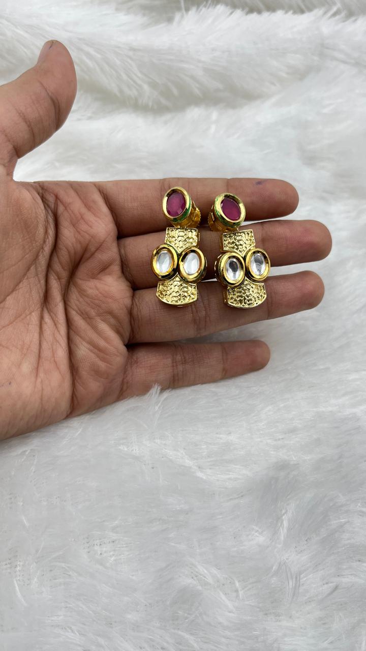 Kundan Antique Gold Plated Necklace