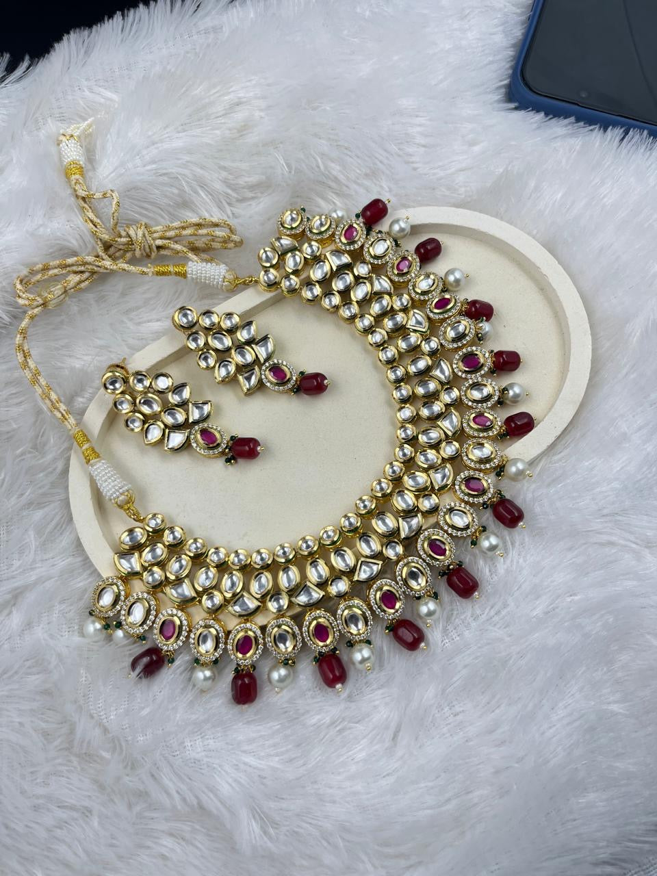 Designer Heavy Kundan Necklace Set