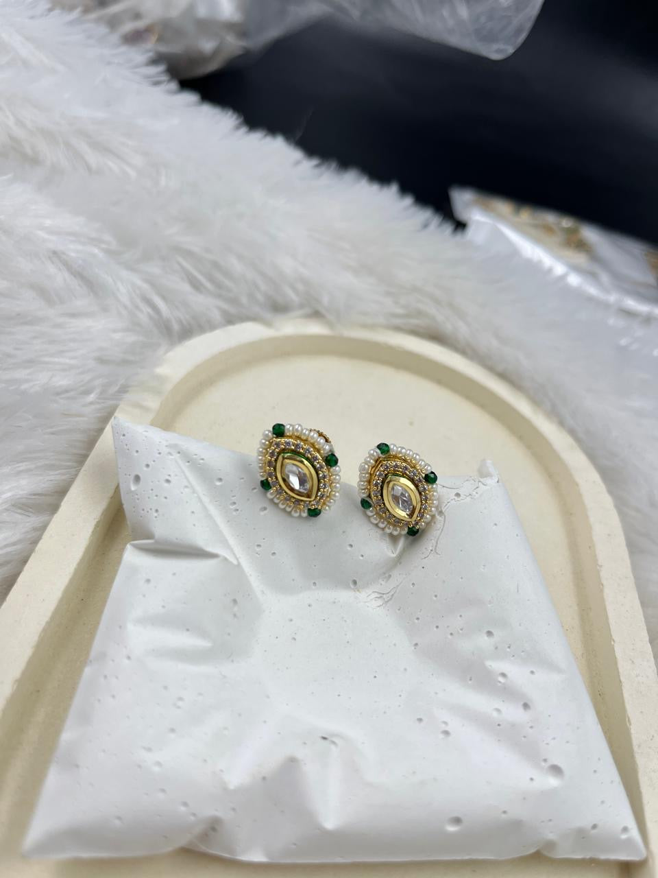 Beaded Kundan CZ Tops